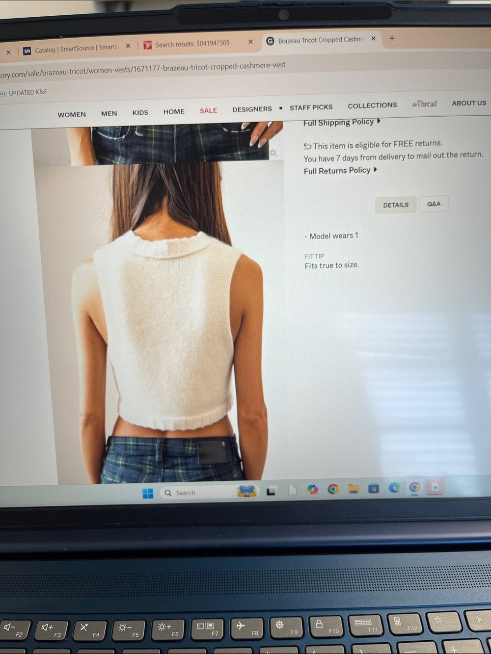 Brazeau Tricot Cashmere top - Picture 2 of 10